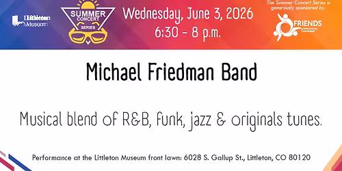 Michael Friedman Band: Summer Concert Series