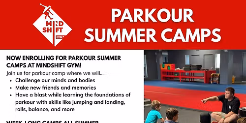 Parkour Summer Camps - Ages 6-12