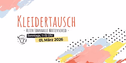 Kleidertausch \u2013 Young Caritas \u2013 Alte Lohnhalle Wattenscheid 
