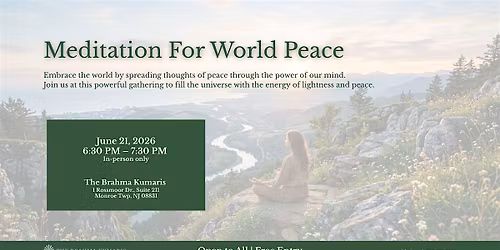 Meditation For World Peace