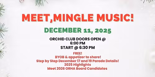 Meet Mingle Music - Last One in 2025!