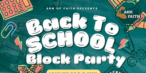Arm of Faith Annual Back-to-School Event