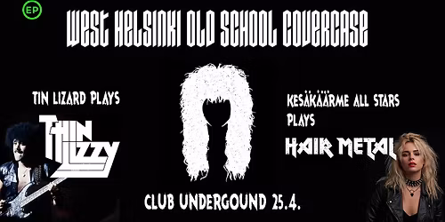 West Helsinki Old school covercase: Tin Lizard, Kes\u00e4k\u00e4\u00e4rme all stars