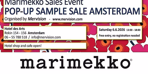 Marimekko Pop-Up Sample Sale in Amsterdam