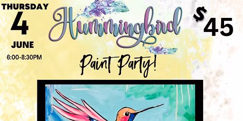 Hummingbird Paint Party