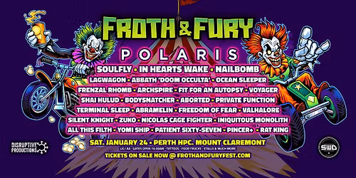 FROTH & FURY FEST 2026 - PERTH!