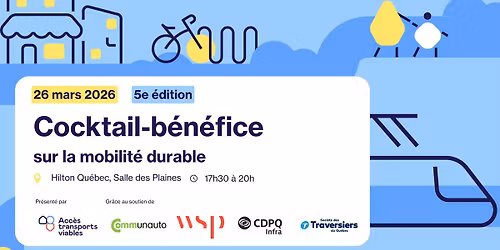 Cocktail-b\u00e9n\u00e9fice sur la mobilit\u00e9 durable