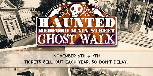 Haunted Ghost Walk on Main Street in Medford
