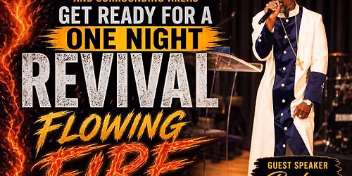 Fire flowing Friday night revival 