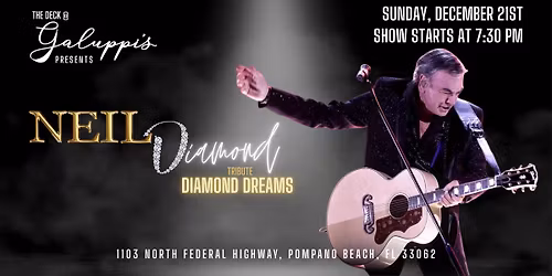 Neil Diamond Tribute - Diamond Dreams Performing Live at Galuppi's