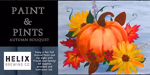 Autumn Bouquet - Paint and Sip at Helix Brewery