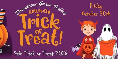 Downtown Grass Valley Safe Trick-or-Treat