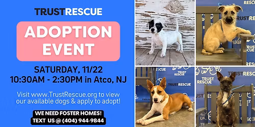 🐶 ADOPTION EVENT 🐾 by Trust Rescue