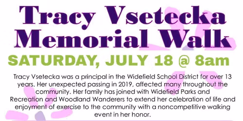 Tracy Vsetecka Memorial Walk