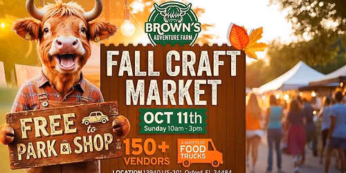 Fall Craft Market Brown & Brown Farms Pop-Up