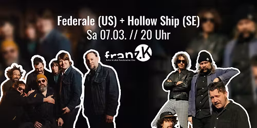 Federale (US) + Hollow Ship (SE) | Support: Megan Diana \/\/ Indi(e)stinction Festival \/\/ Reutlingen