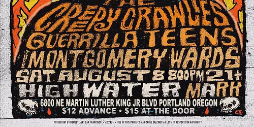 The Creepy Crawlies\/Guerrilla Teens\/Thee Montgomery Wards