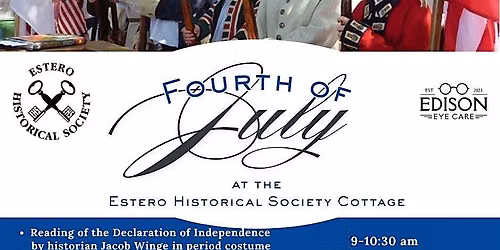 Reading of the Declaration of Independence at Historical Cottage
