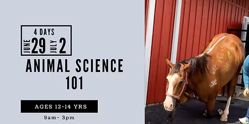 Animal Science 101 Ages 12-14