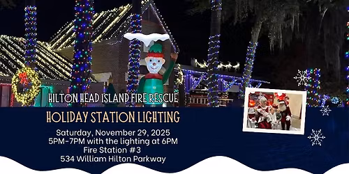 Hilton Head Island Fire Rescue Holiday Station Lighting