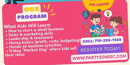 Kid Entrepreneur Camp "Kidtrepreneurs"