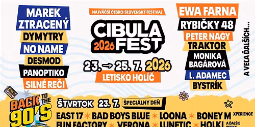 Najv\u00e4\u010d\u0161\u00ed \u010desko - slovensk\u00fd festival Cibula Fest - Hol\u00ed\u010d
