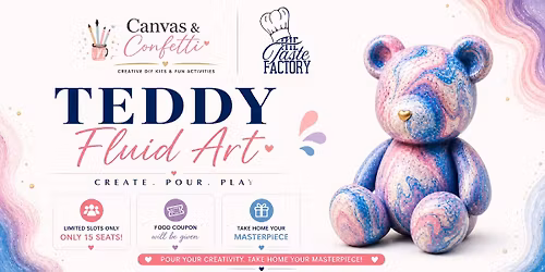 Teddy Fluid Art Workshop Create Your Own Design