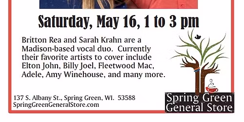 Concert in the Cafe with Britton and Sarah