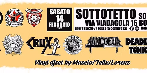 BCR FEST \u25ba The LAST RESORT (UK) \u2605 ATTACCABRIGHE \u2605 CRUX \u2605 LENDERS \u2605 RANCOEUR \u2605 & more