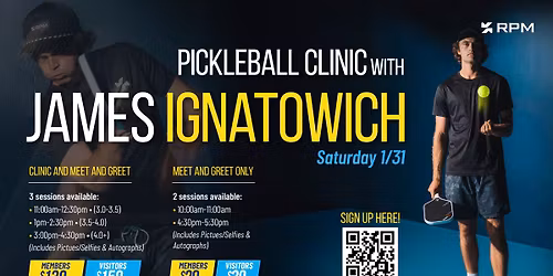 Pickleball Clinic with James Ignatowich