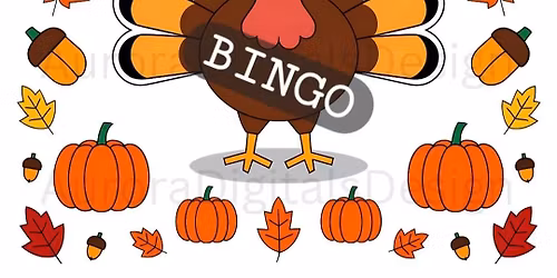 FREE BINGO TURKEY GIVEAWAY SPONSORS JRE INJURY LAW\/ MJ RUSTIC BOUTIQUE\/ E.GREEN & THE NEW BEER DEPOT