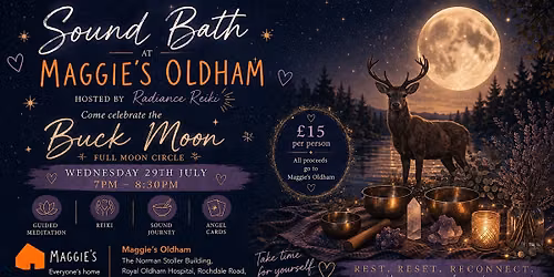 Sound Bath at Maggie's Oldham
