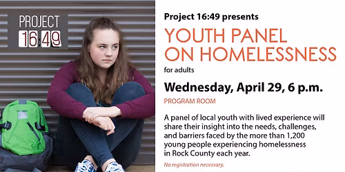Project 16:49 Youth Panel on Homelessness (adults)