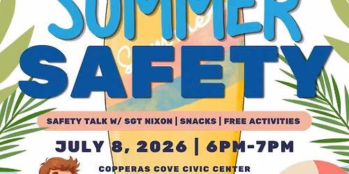 Welcome Wednesday: Summer Safety with SGT Nixon ☀️