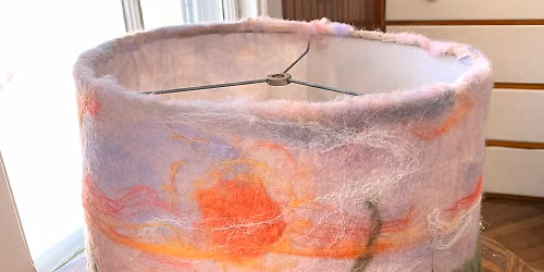 Wet Felted Wool Lampshade Workshop
