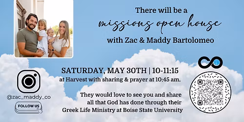 Missions Open House for Zac + Maddy Bartolomeo