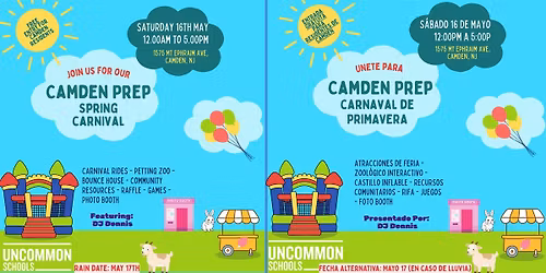 FREE Spring Carnival  at Uncommon Schools Camden Prep