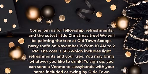 Sassy Hands Christmas Tree Paint Party