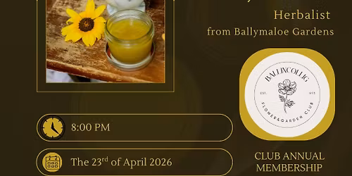 Herbalism - a talk by Sonya McGee