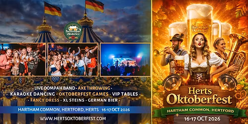 Hertfordshire Oktoberfest 2026 - Friday Evening Session