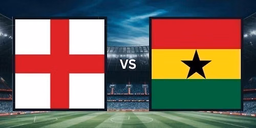 England V Ghana Showing Live
