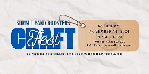 Summit Band Boosters Craft Fest