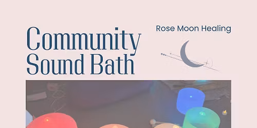 Community Sound bath, guided meditation, and Reiki healing energy