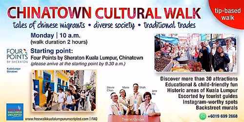 Chinatown Cultural Walk in Kuala Lumpur (tip-based)-Monday session