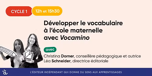 D\u00e9velopper le vocabulaire \u00e0 l'\u00e9cole maternelle avec Vocamino