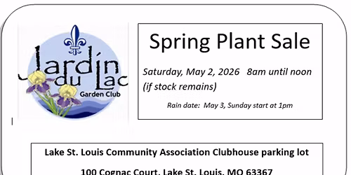 Jardin Du Lac Spring Plant Sale