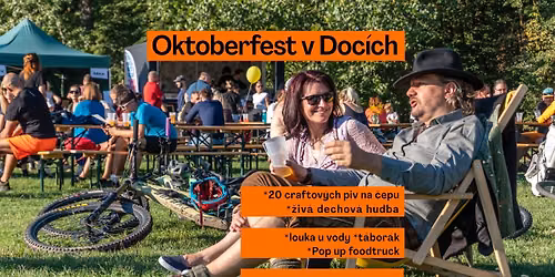 Oktoberfest v Doc\u00edch | 20 craftov\u00fdch piv na louce u Vltavy