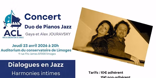 Duo de pianos - Dialogues en Jazz, Harmonies intimes