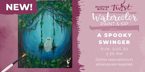 Watercolor Paint & Sip - A Spooky Swinger
