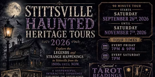 Stittsville Haunted Heritage Tours 2026